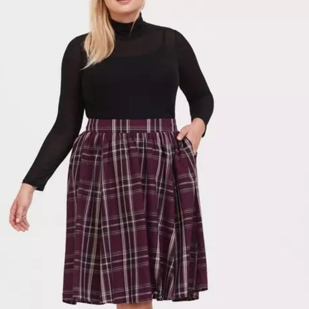 Midi Twill Skirt